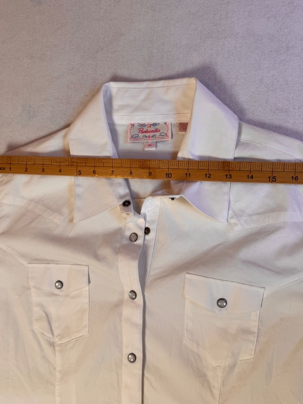 Western Cowgirl Rodeo Prairie Panhandle Women's Cotton Shirt Pearl Snaps XL - Picture 9 of 13
